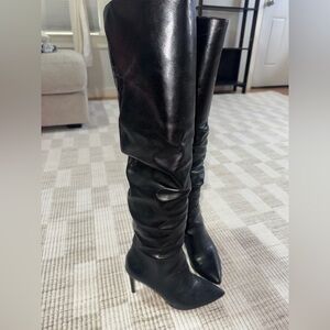 INC International Concepts Black Over the Knee Boots